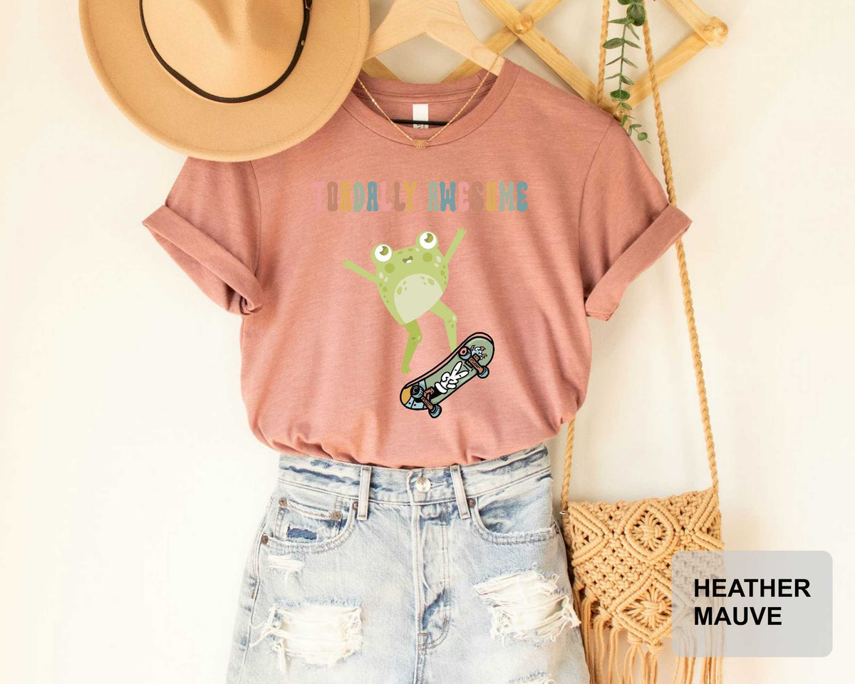 Funny Frog Skateboard Shirt Toad Pet Owner Skate Roller Tshirt Skare Boarder Shirt