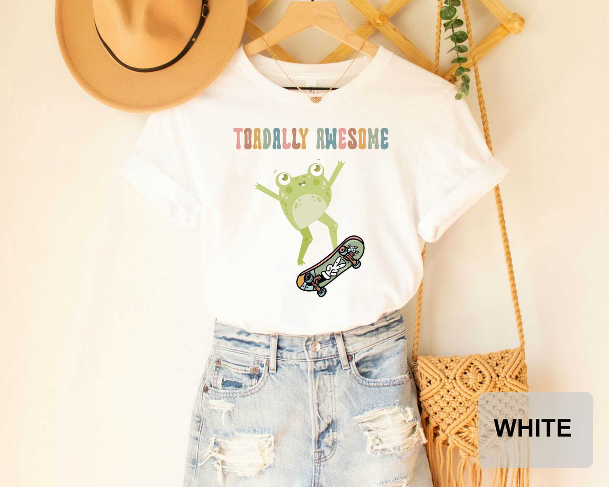 Funny Frog Skateboard Shirt Toad Pet Owner Skate Roller Tshirt Skare Boarder Shirt