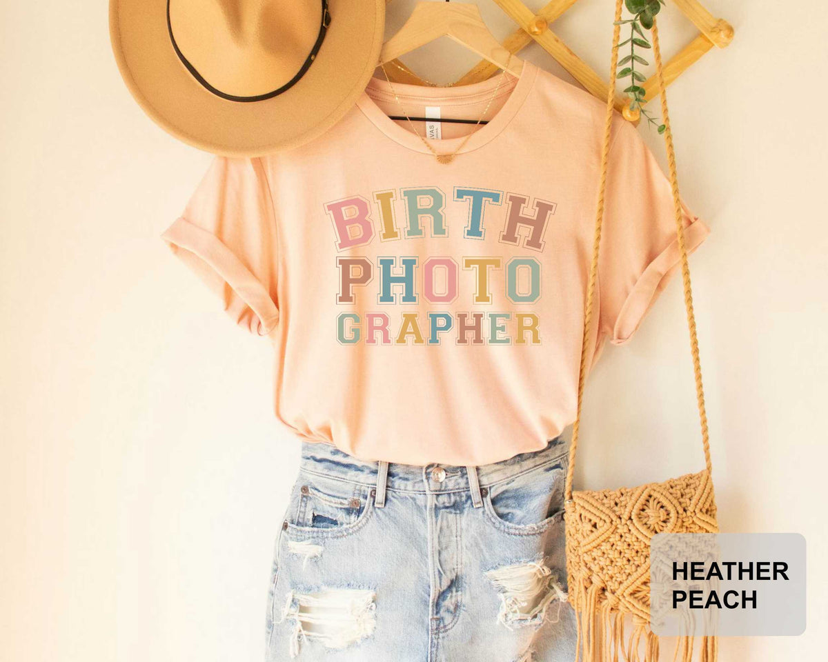 Birth Photographer Shirt Newborn Photographer Shirt Baby Photography Shirt Baby Whisperer T-Shirt