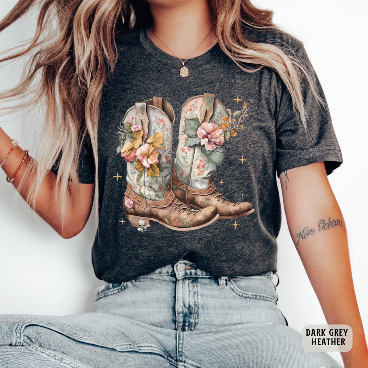 Cowgirl Boots Shirt Country Shirt Western Boots Shirt Country Concert Shirt Rodeo Shirt