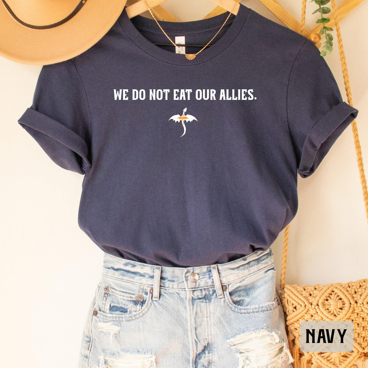 We Do Not Eat Our Allies Shirt Dragon Rider Shirt Basgiath War College Shirt Fourth Wing Shirt Book Lover Gift