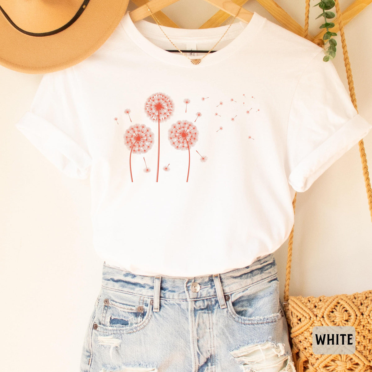 Dandelion Shirt Windflower Shirt Inspirational Shirt Meditation Gift Women Toga Shirt