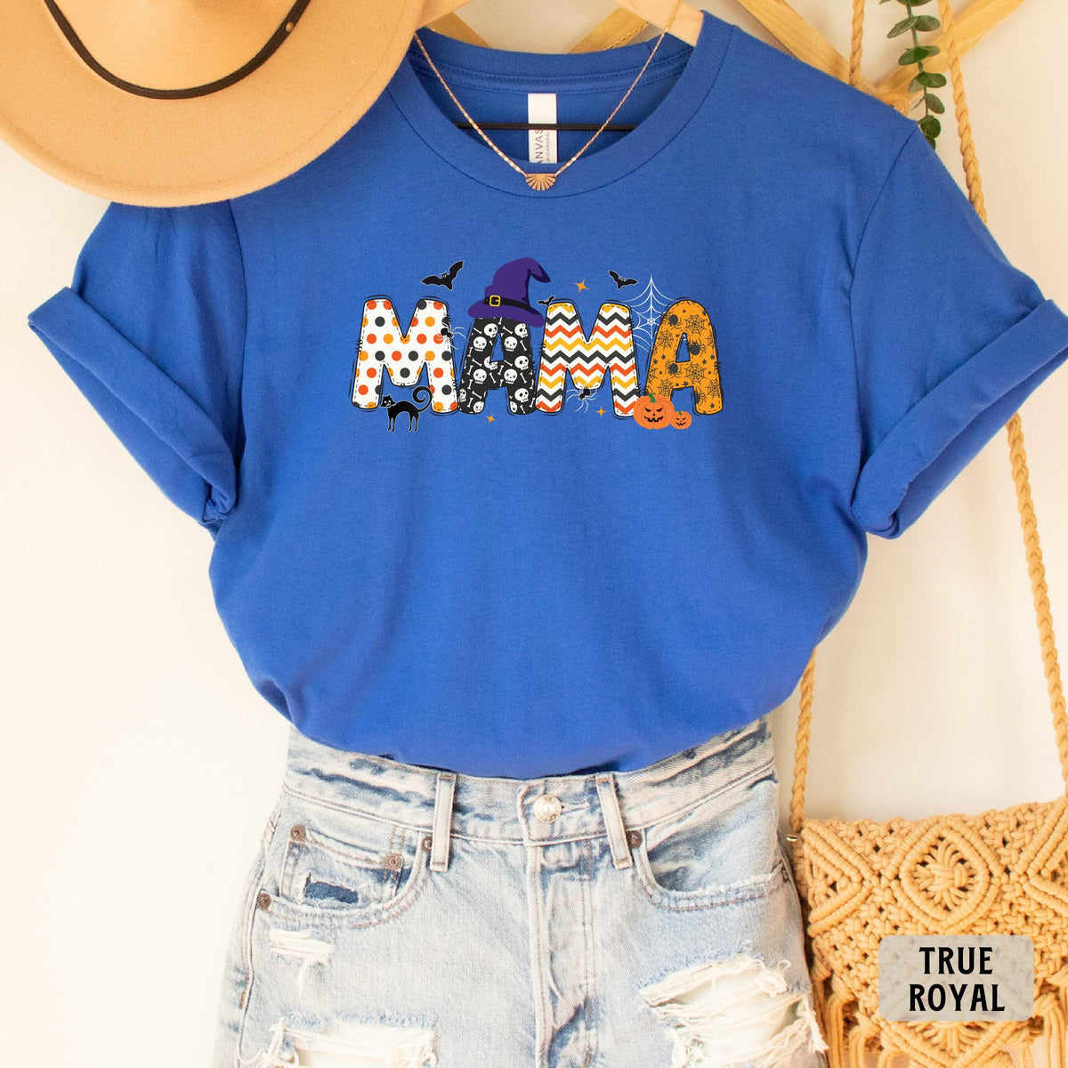 Halloween Mama Shirt - Spooky Mom Tee | Retro Halloween & Witchy Mama Style