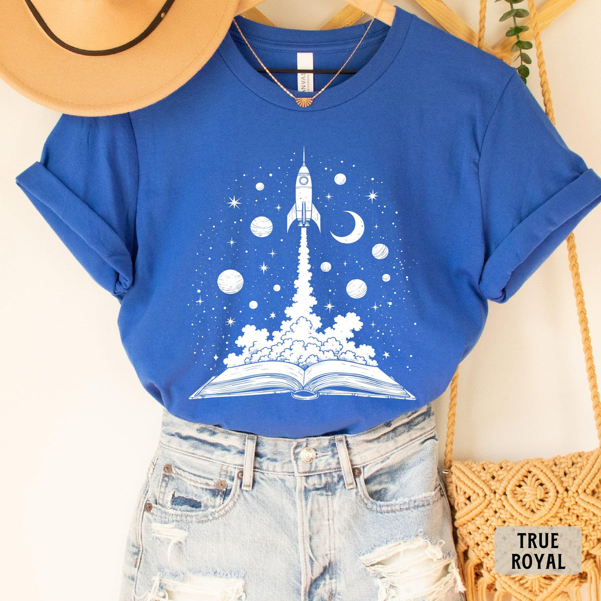 Books and Space Shirt Astronomy Shirt Book Lover Gift Science Teacher Shirt Bookish Shirt