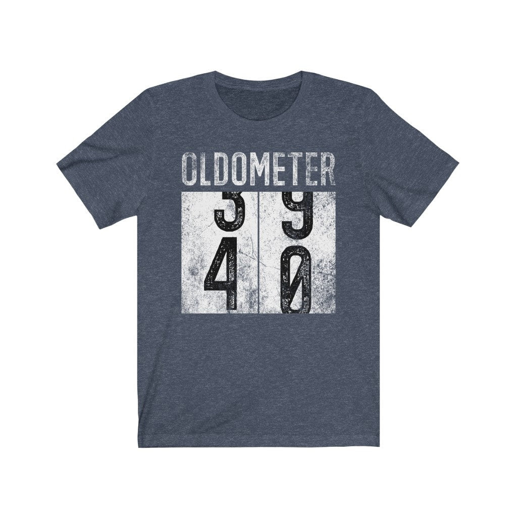 Oldometer 40 Shirt, Funny 40th Birthday Shirt