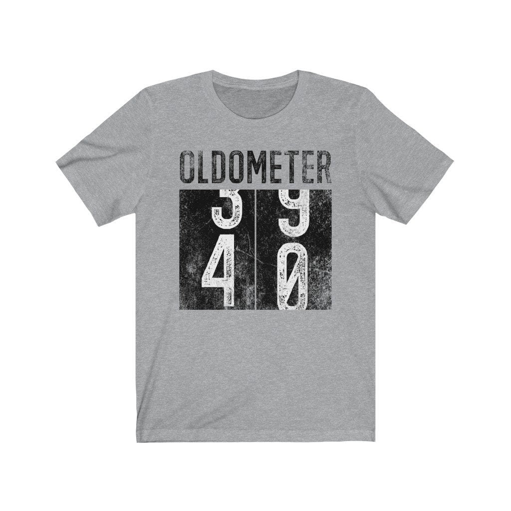 Oldometer 40 Shirt, Funny 40th Birthday Shirt