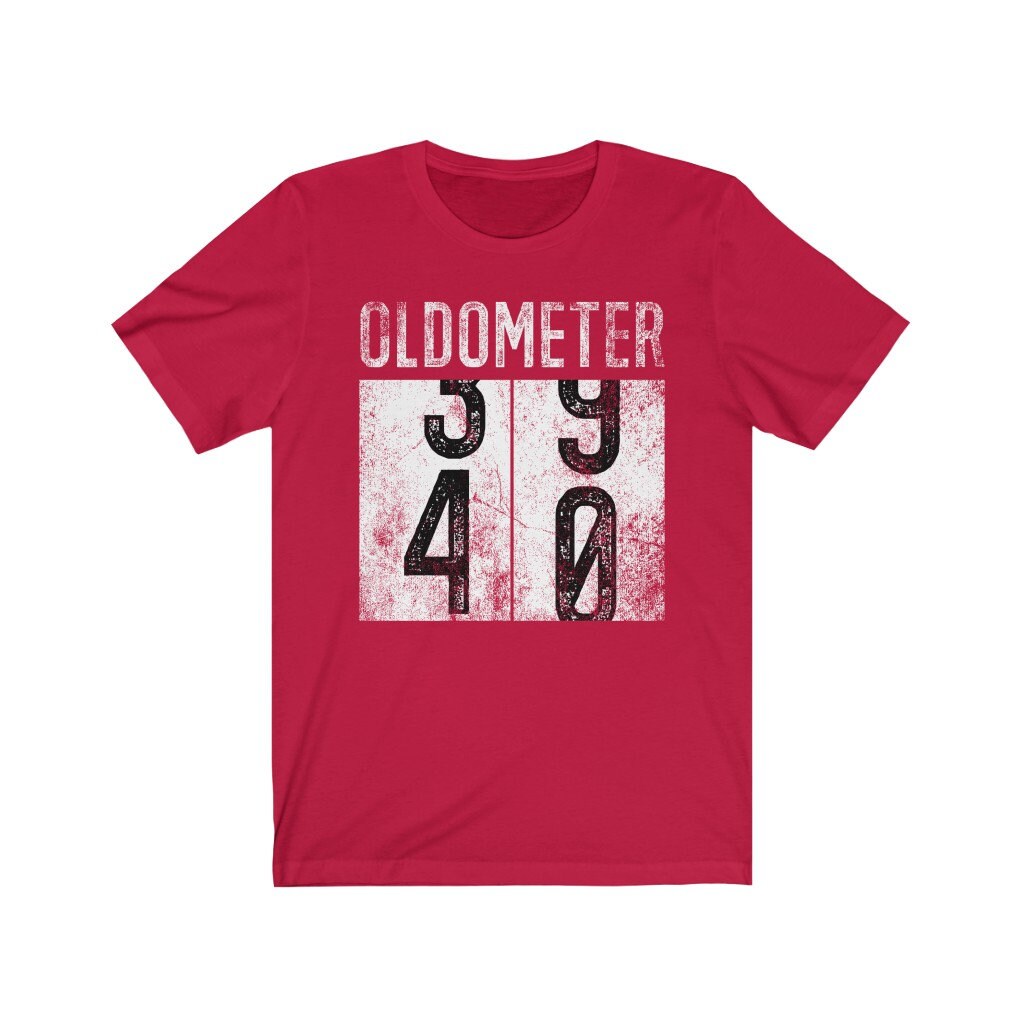 Oldometer 40 Shirt, Funny 40th Birthday Shirt