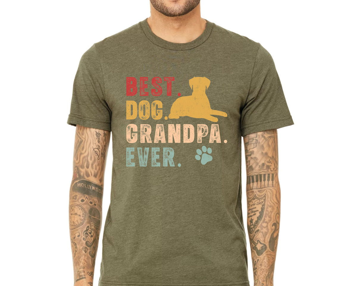 Funny Dog Grandpa Comfort Colors T-Shirt: Dog Lover Gift