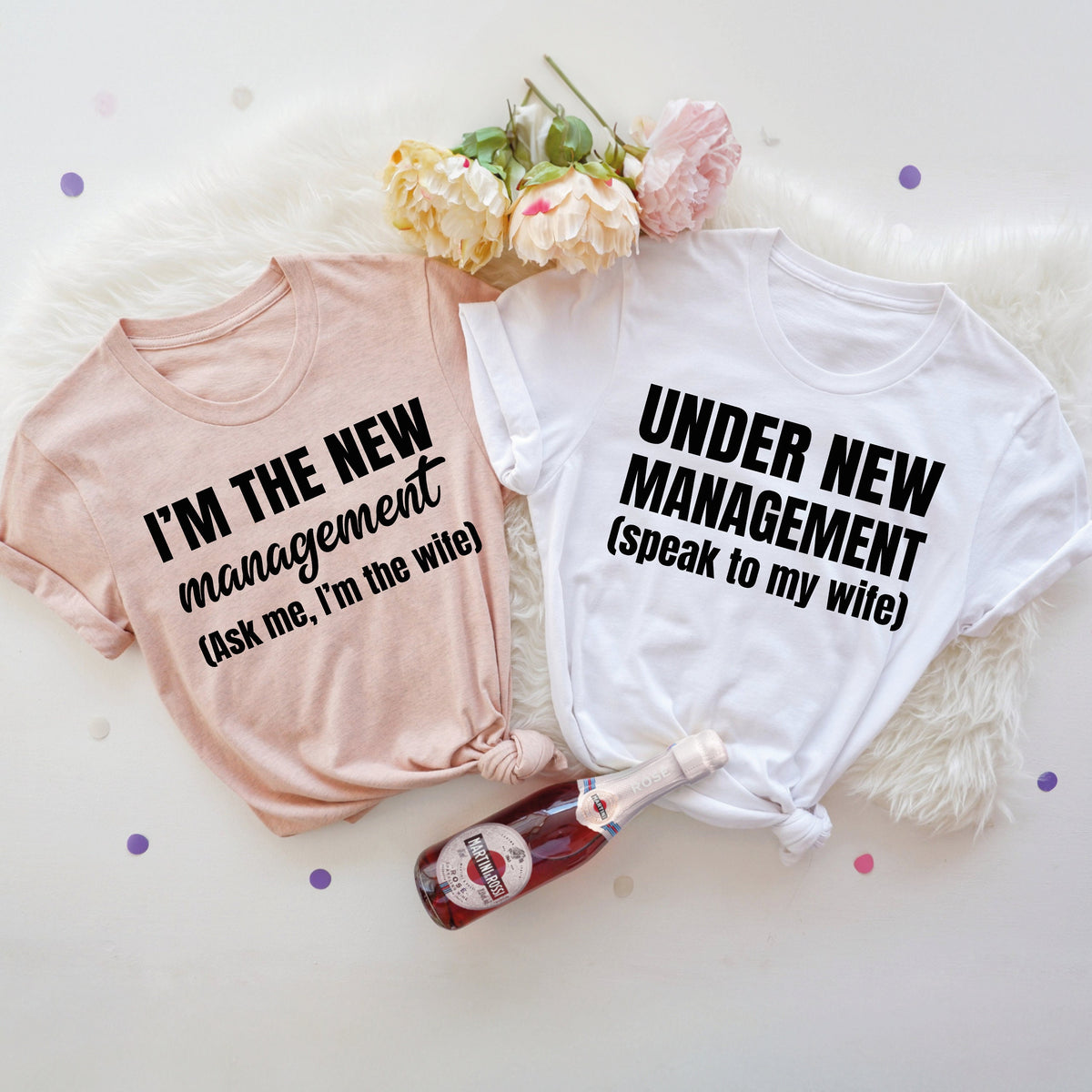 Funny Just Married Couple Shirts: Honeymoon Gift Set