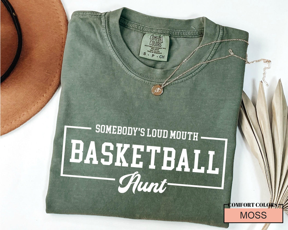 Basketball Aunt Shirt: Loud Mouth Auntie Sports Tee