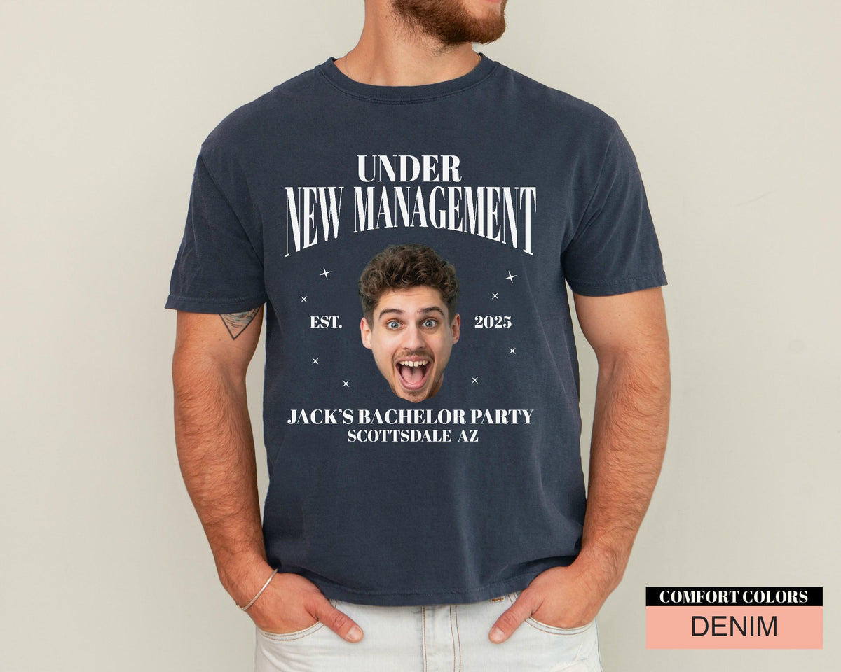 Personalized Bachelor Party Shirt: Groom Photo, Funny Groomsmen Gift
