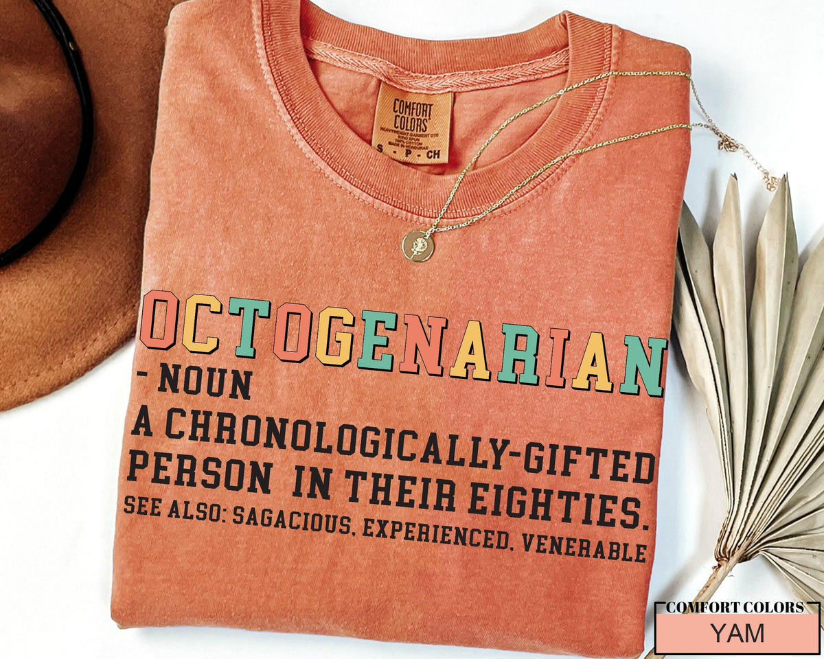 80th Birthday T-Shirt: Octogenarian Gift for Grandpa/Grandma