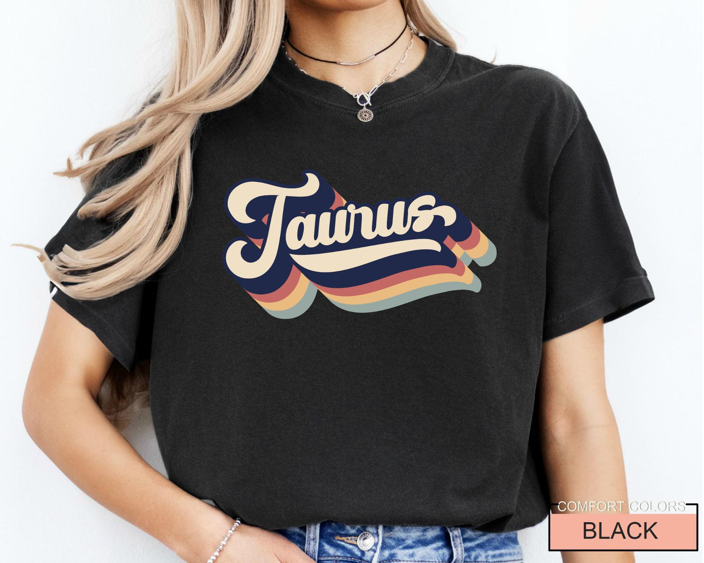 Retro Taurus Zodiac T-Shirt: Unisex Birthday Gift