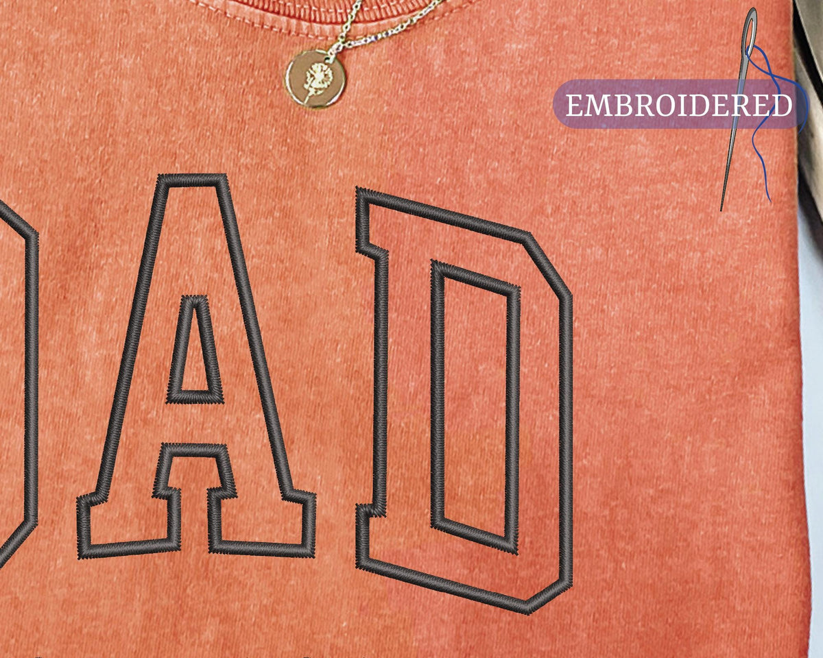 Custom Dad Est Year Embroidered Shirt - Personalized New Dad Outfit