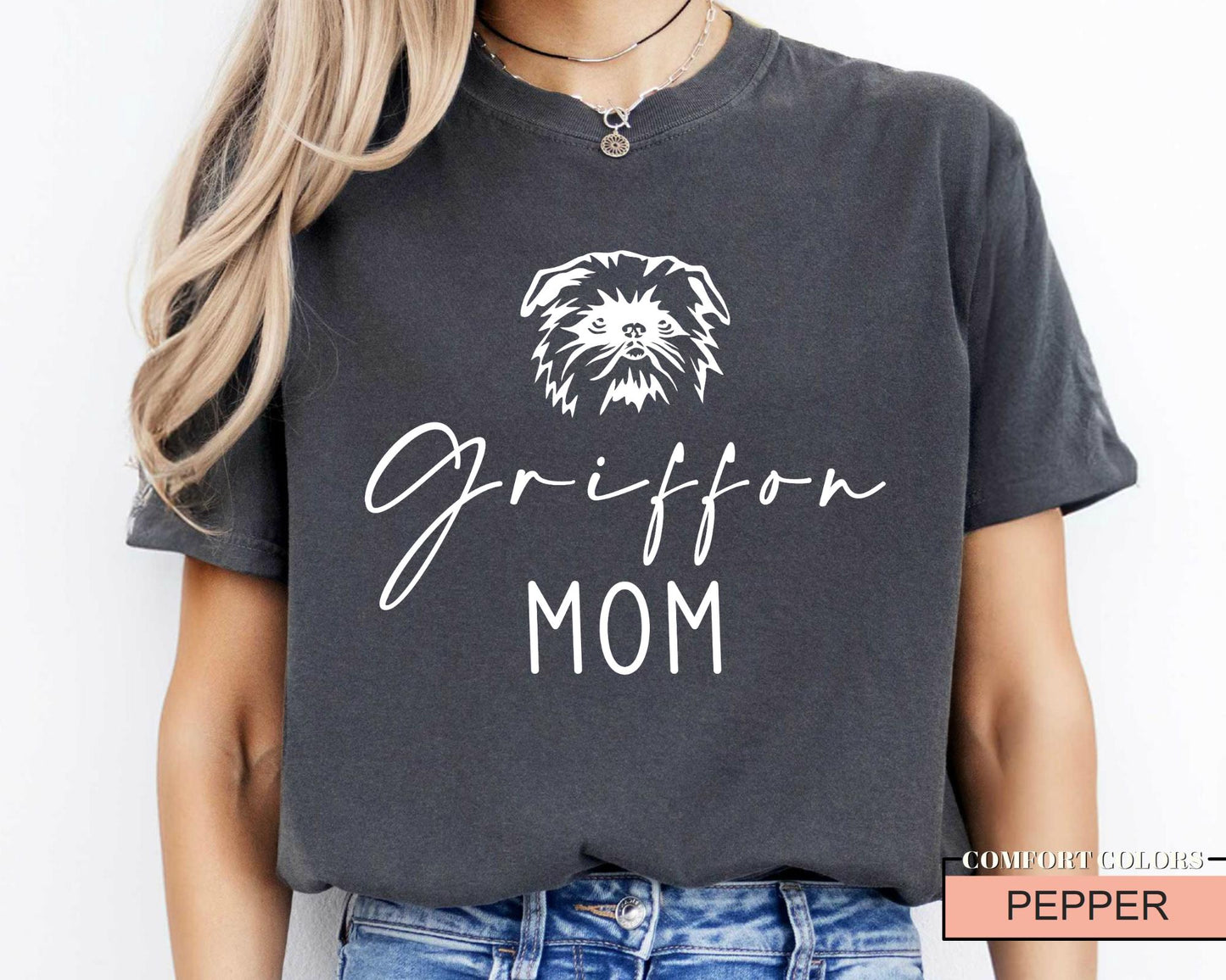 Brussels Griffon Mom T-Shirt: Griffon Bruxellois Shirt