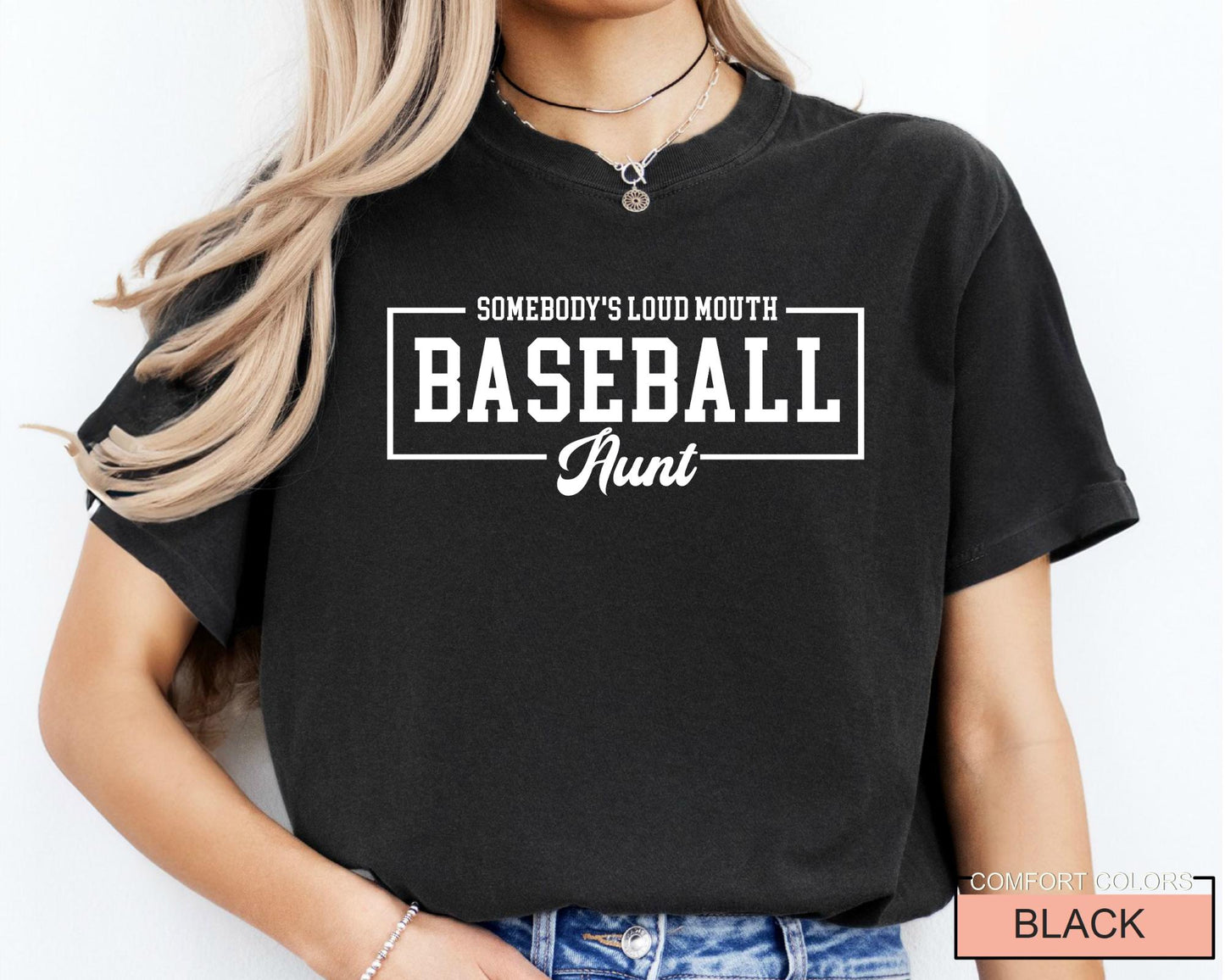 Loud Mouth Baseball Aunt Shirt - Auntie Sports Tee