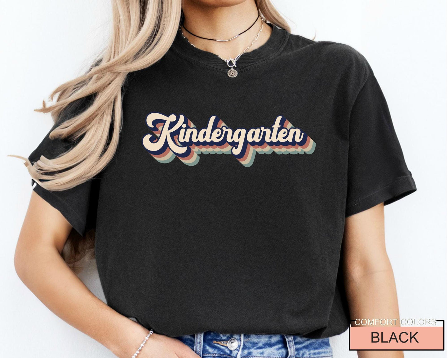 Retro Kindergarten Teacher Shirt Unisex