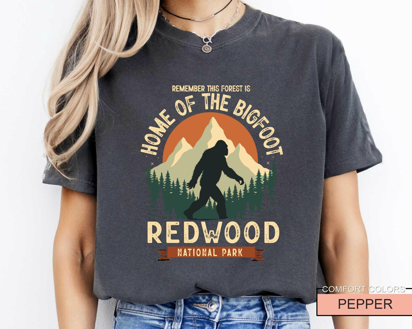 Redwood National Park Bigfoot T-Shirt: California Adventure Shirt
