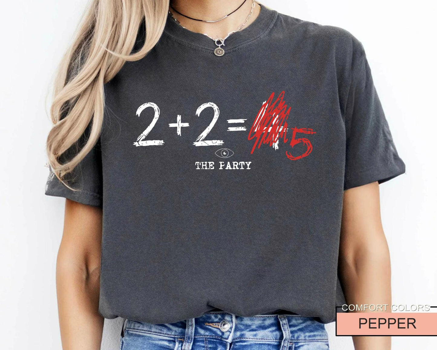 2+2= 5 George Orwell Tee, 1984 Quote Shirt