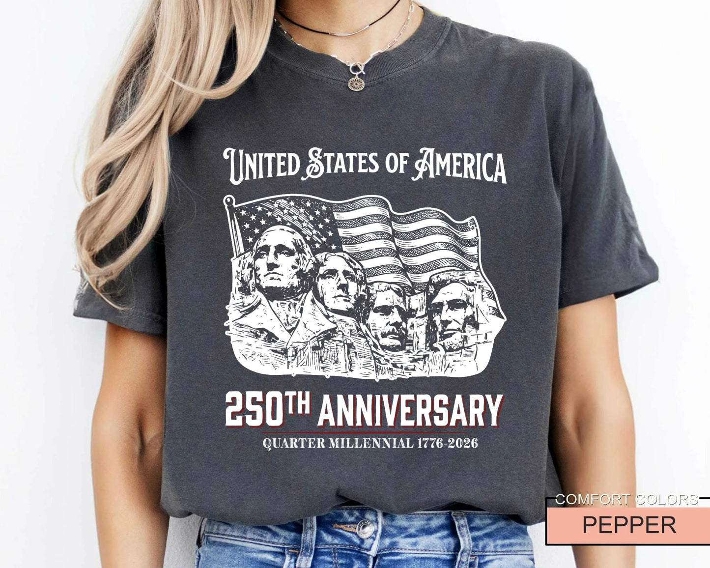 USA 250th Anniversary Shirt, 1776-2026 Semiquincentennial Patriotic Tee