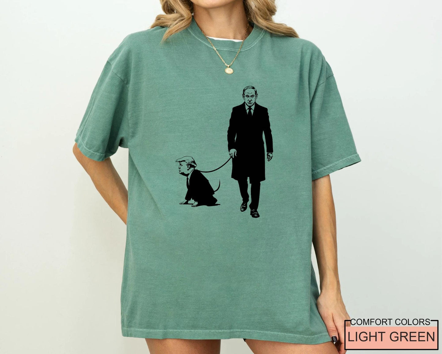 Trump is Netanyahu's Dog Anti Trump Shirt, Funny Political FDT Anti-Israel Outfit