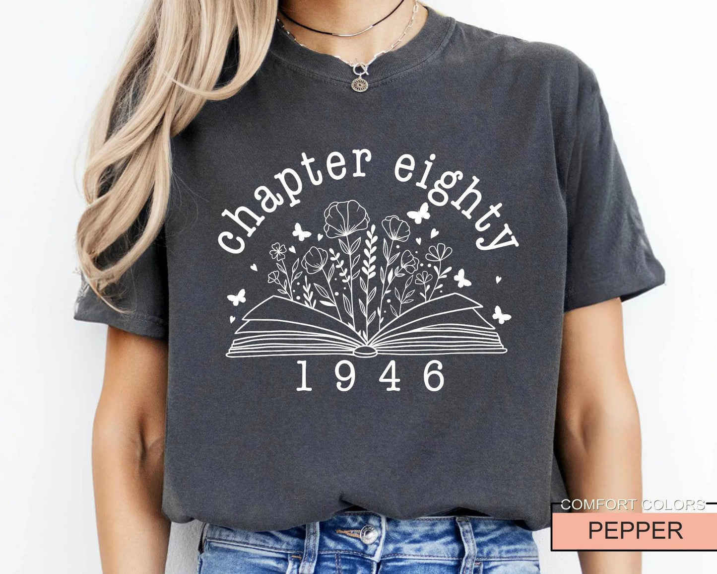 Chapter 80 Birthday Shirt for Women, Mother Born in 1946, Vintage 80th Bday Gift