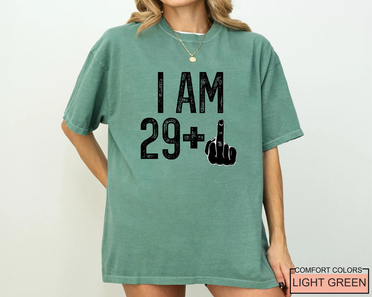 Funny 30th Birthday T-Shirt: Hello Thirty Middle Finger Bday Gift