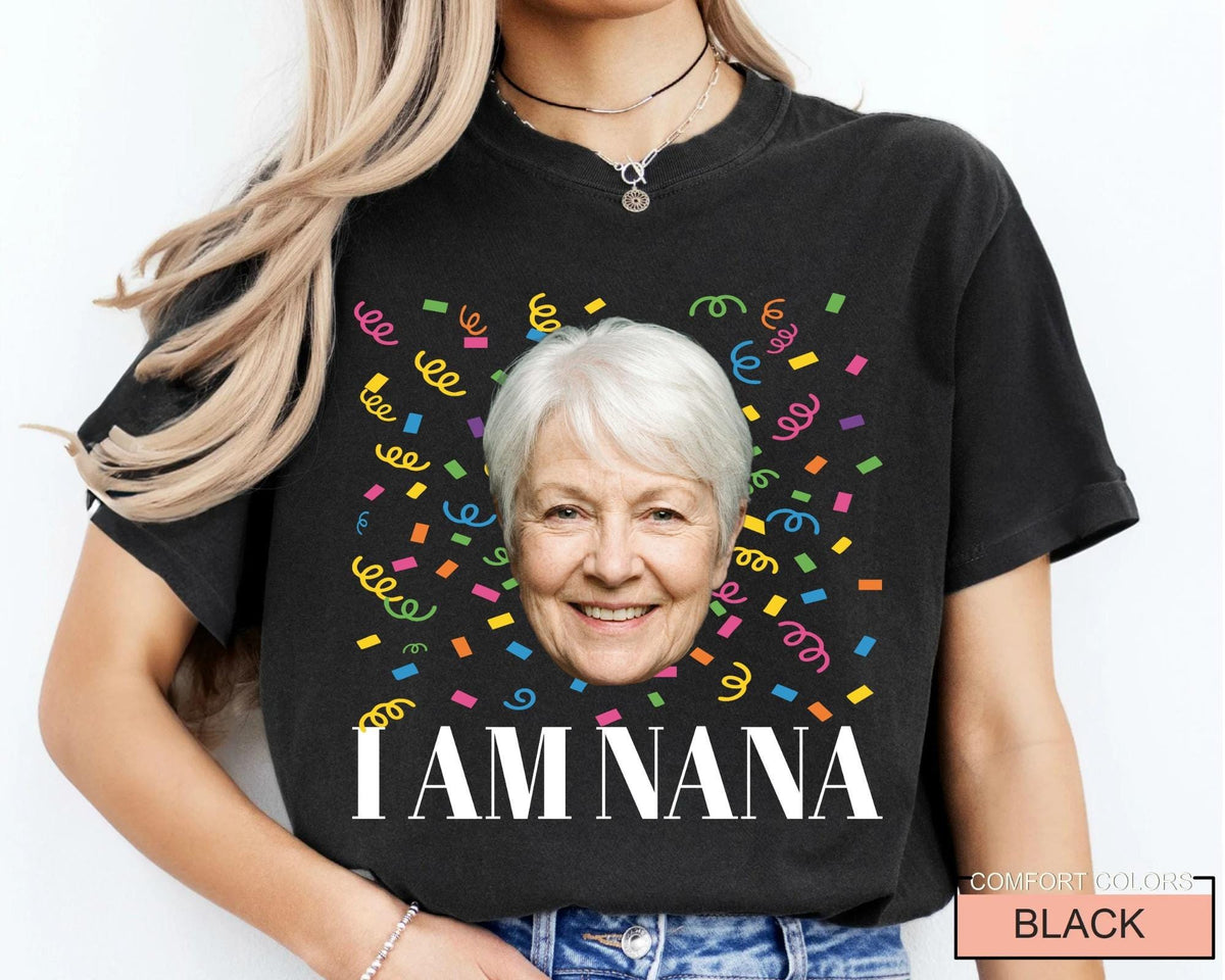 Grandmother Custom Year 75th Birthday Crew Shirt - Photo Matching Grandma Celebration Outfit