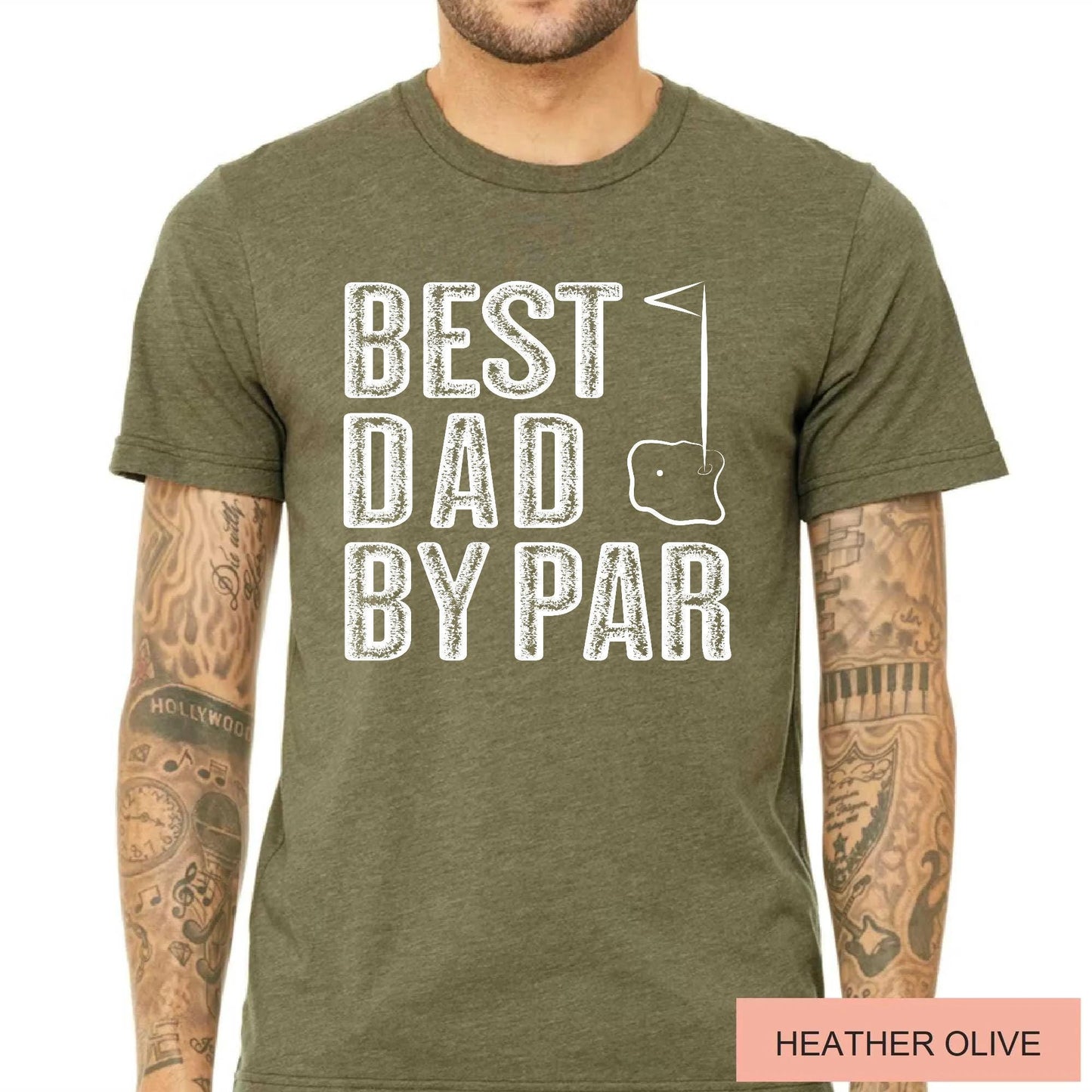 Best Dad By Par Shirt, Golf Lover Dad Shirt, Father's Day Gift for Golf Player Dad, Golfing Father Gift, Father Birthday Gift