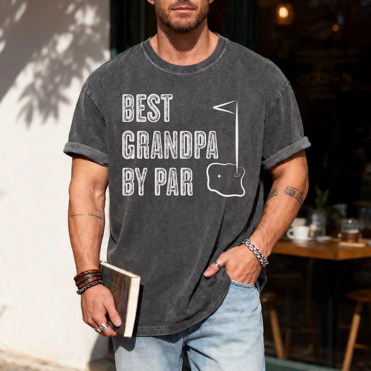 Best Grandpa By Par Shirt, Golf Player Grandpa Golf Gift Shirt, Custom Grandpa Gift Golfing Shirt, Golf Player Papa Gift for Father's Day