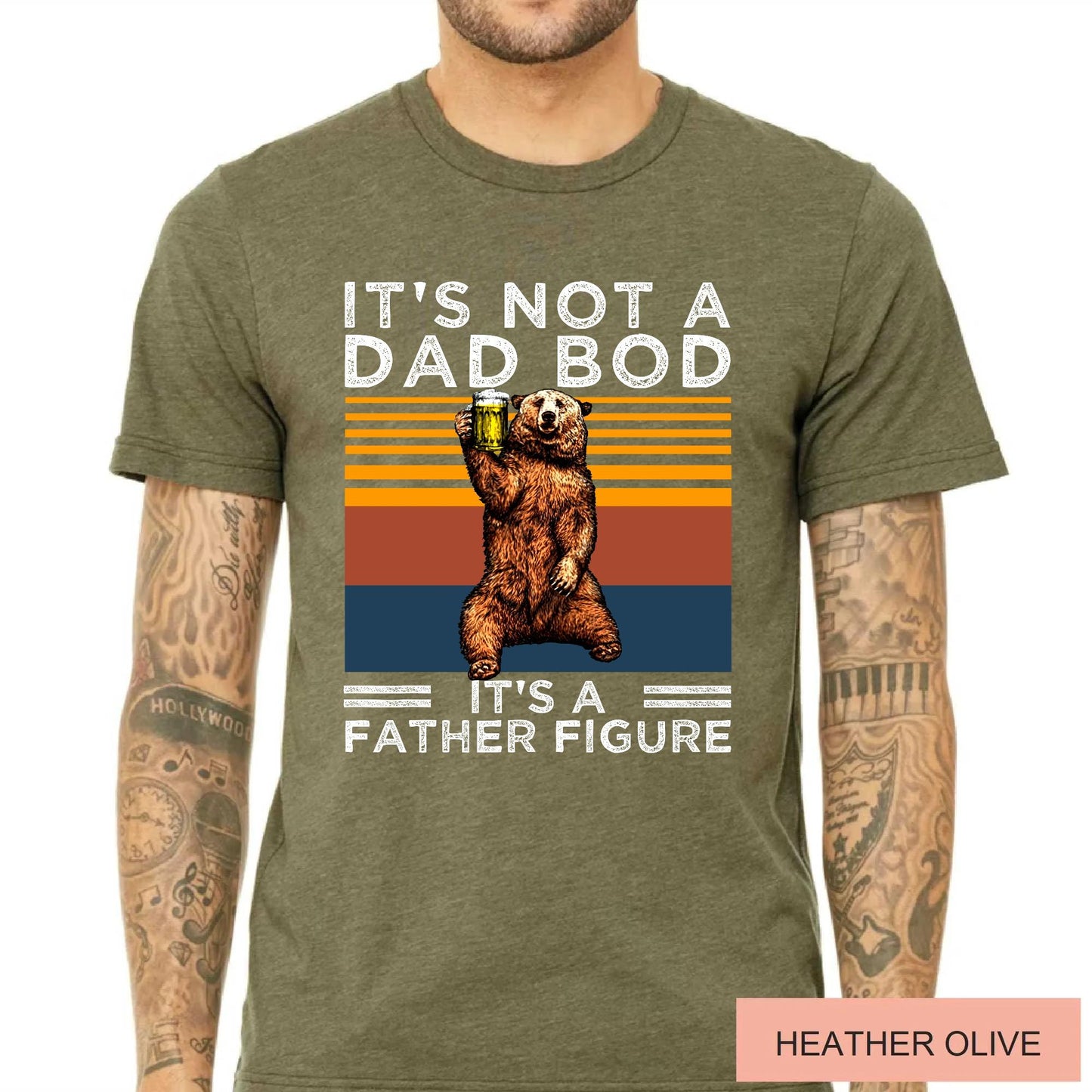 It's Not A Dad Bod Father Figure T-Shirt, Husband Gift