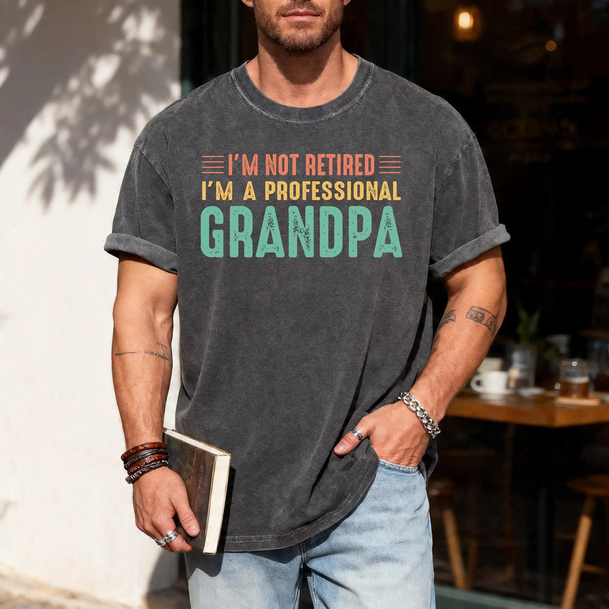 Funny Grandpa Shirt, I'm Not Retired I'm a Professional Grandpa, Retirement Gift for Grandfather, Cool Papa Shirt for Father's Day Gift