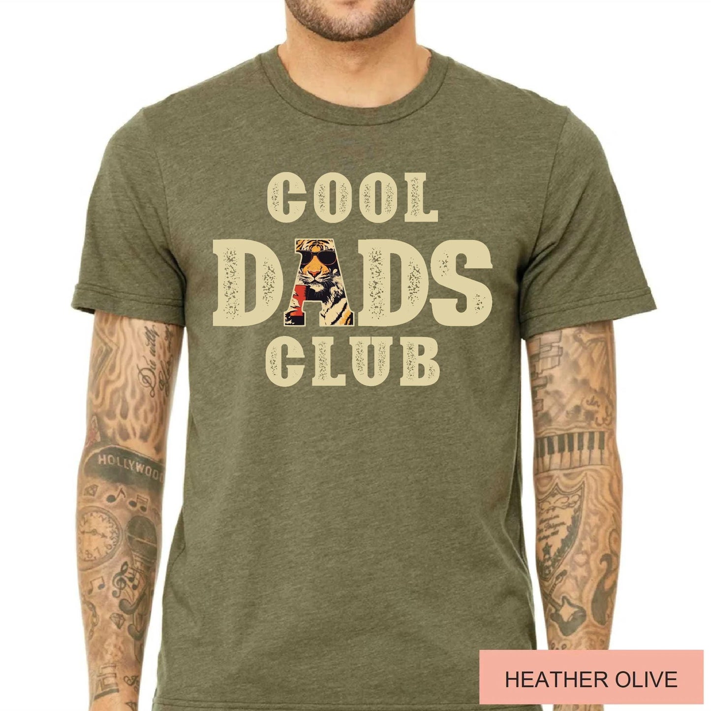 Retro Tiger Sunglasses Dads Club Shirt, Fathers Day Gift Tee