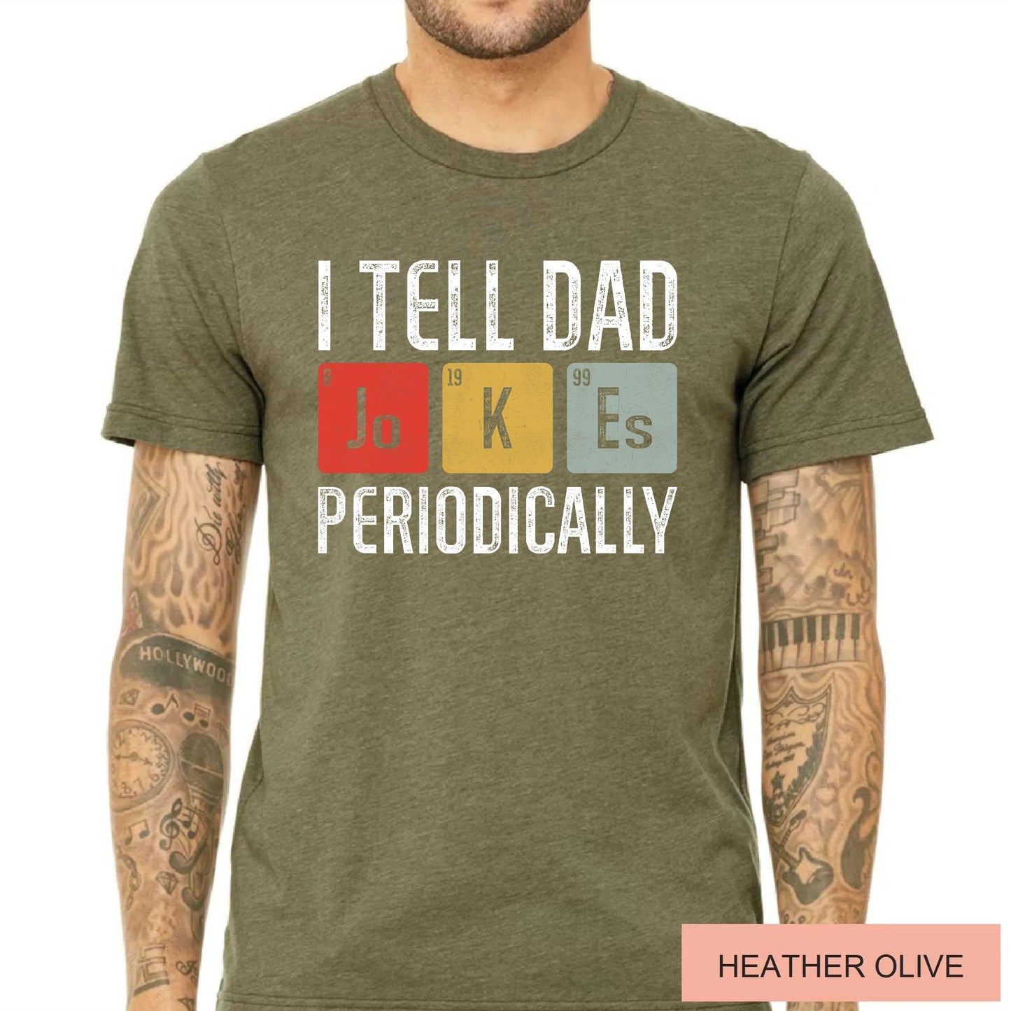 Funny Dad Jokes T-Shirt, Periodic Table Father's Day Gift