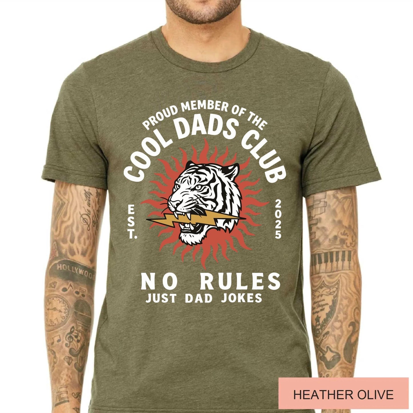 Retro Tiger Father Shirt, Proud Member Of The Cool Dads Club Est. 2026
