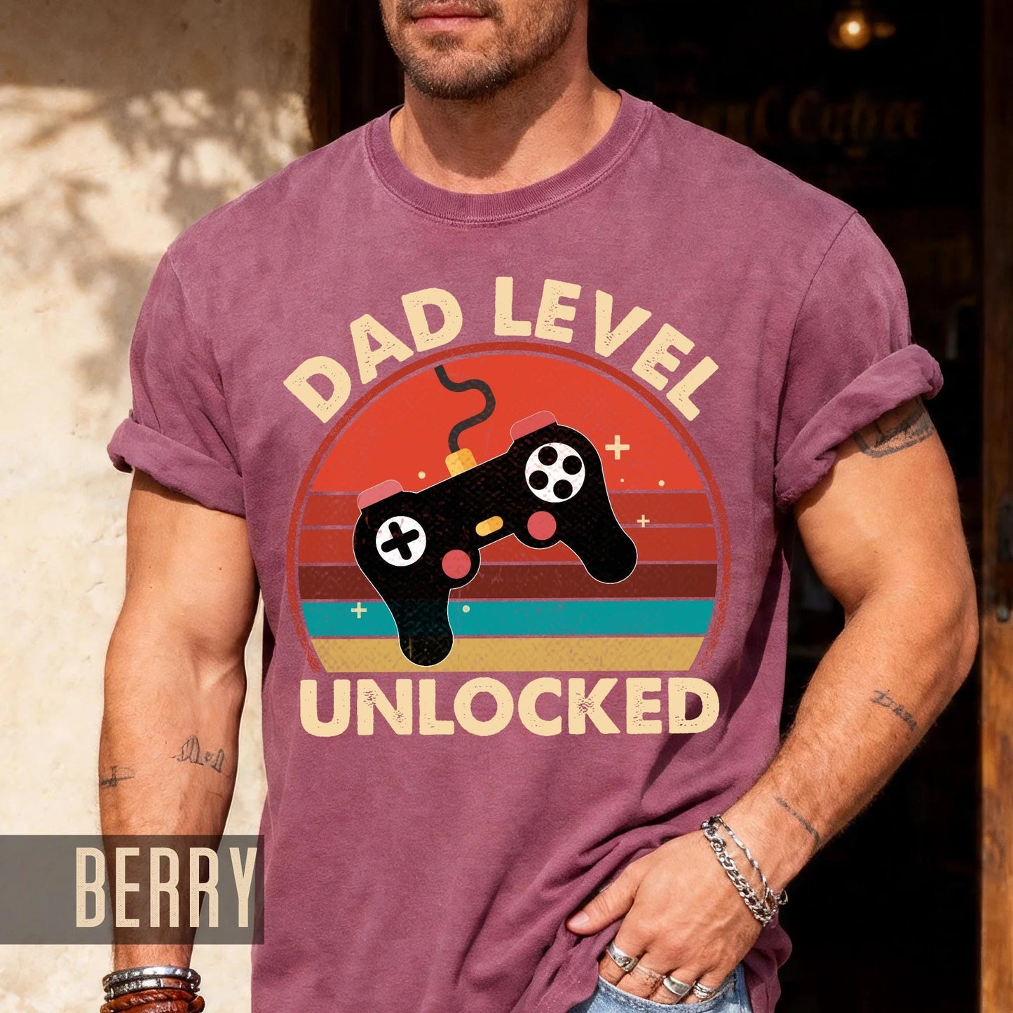 Dad Level Unlocked Shirt: New Gamer Dad T-Shirt