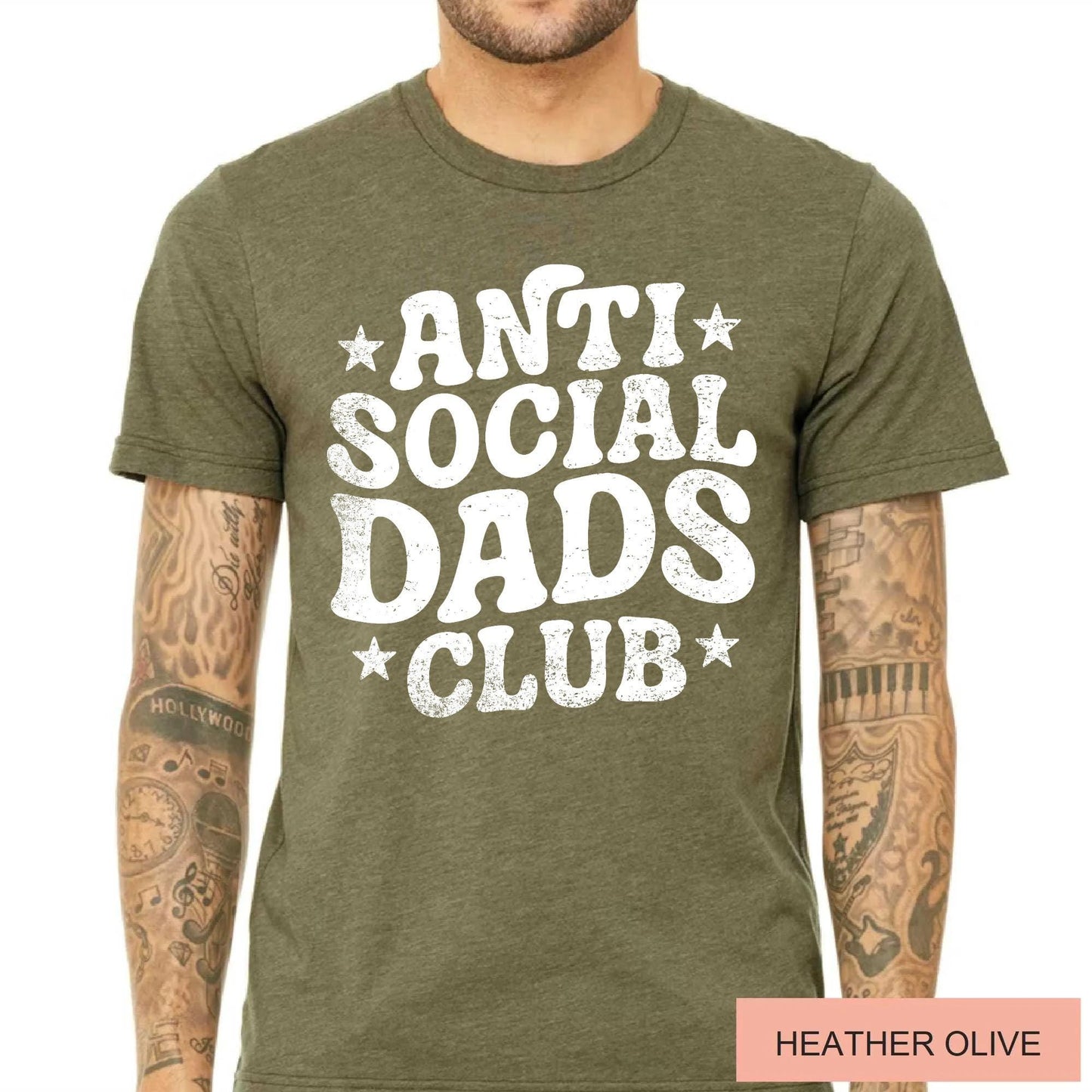 Anti Social Dads Club Shirt: New Dad Gift, Funny Father's Day Tee