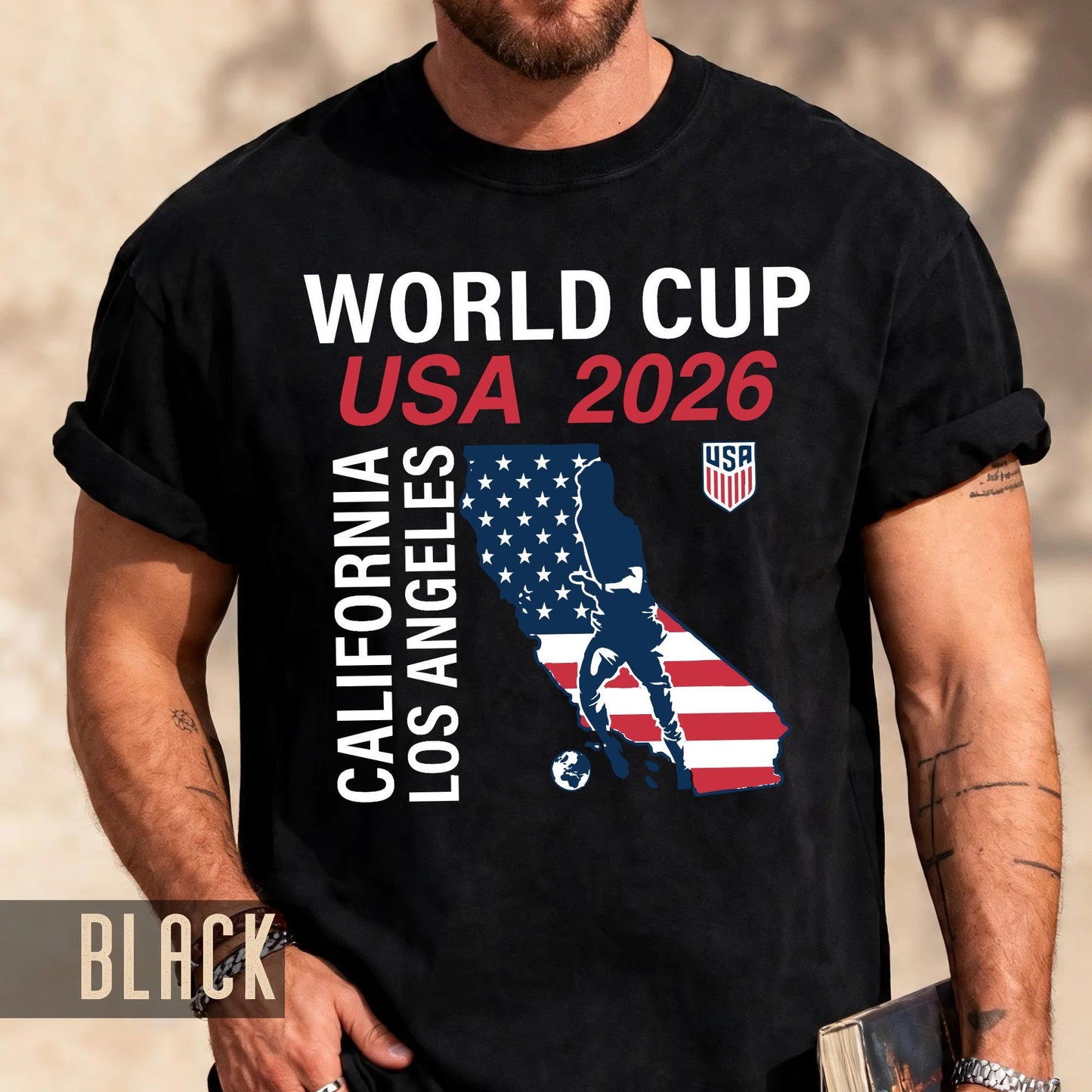 California Los Angeles Map World Cup USA 2026 Shirt, Fan Gear Souvenir Tee