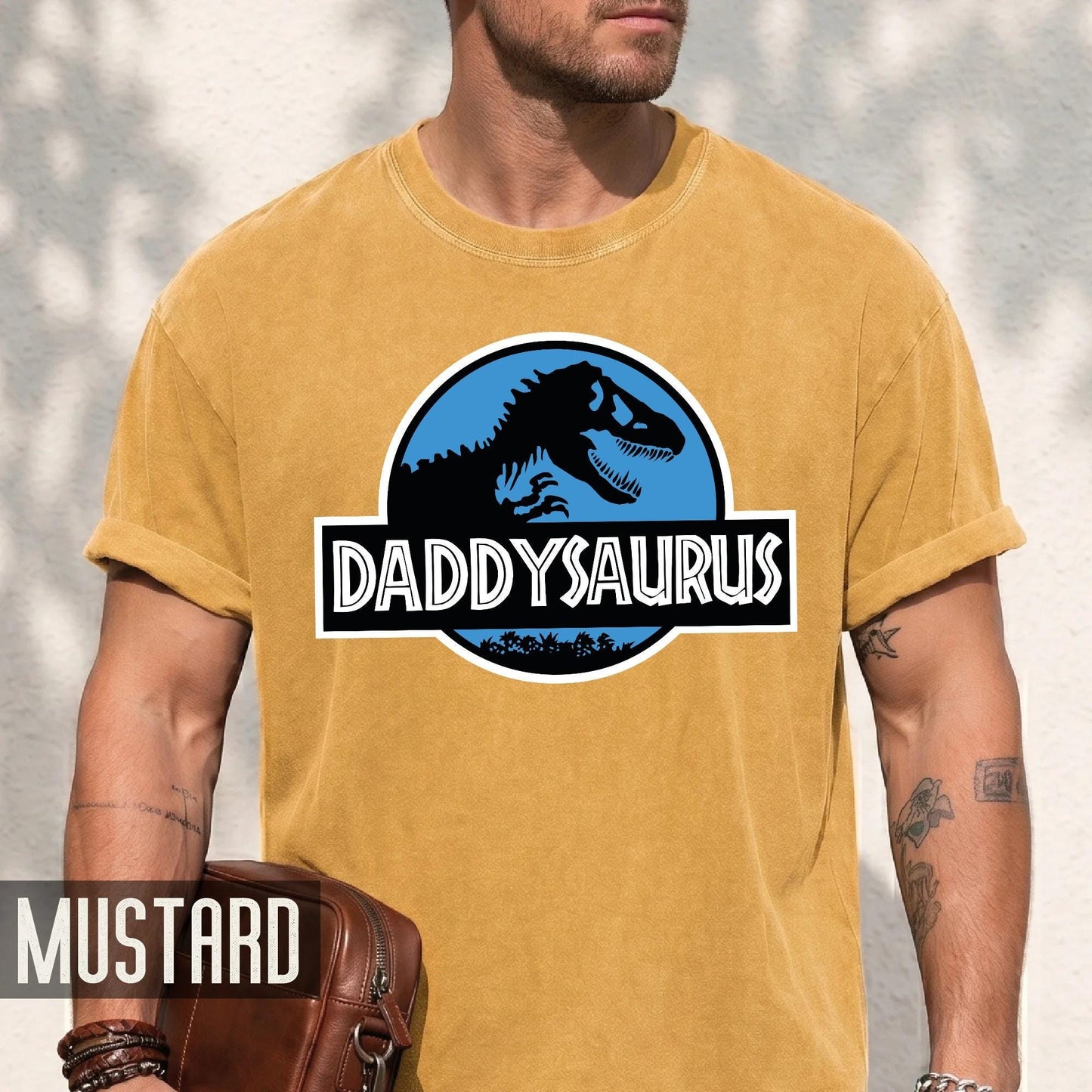 Daddysaurus T-Shirt, Funny Dinosaur Dad Shirt, Fathers Day Gift