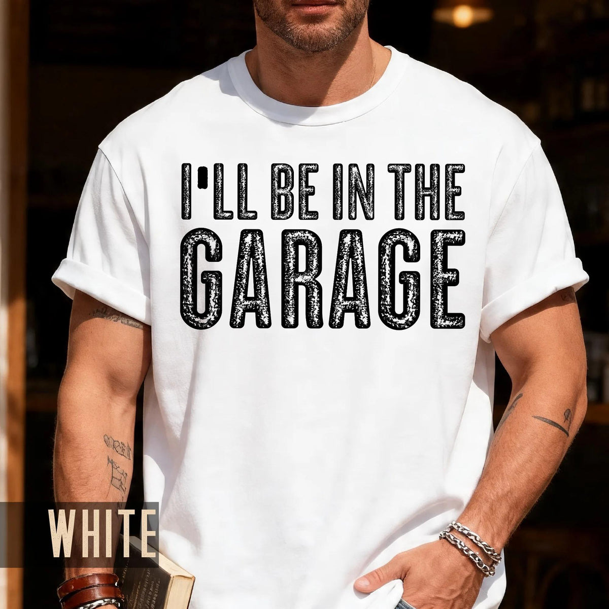 Funny Garage T-Shirt: Mechanic Dad Gift