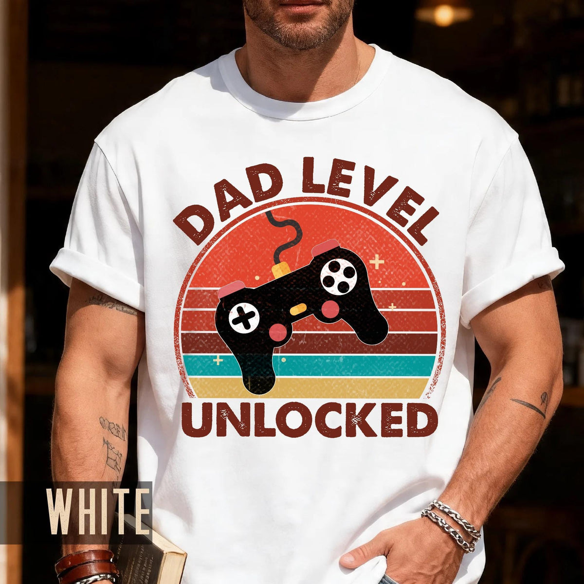 Dad Level Unlocked Shirt: New Gamer Dad T-Shirt