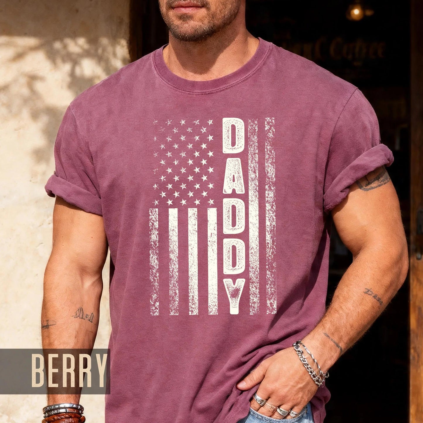 Daddy American Flag T-Shirt