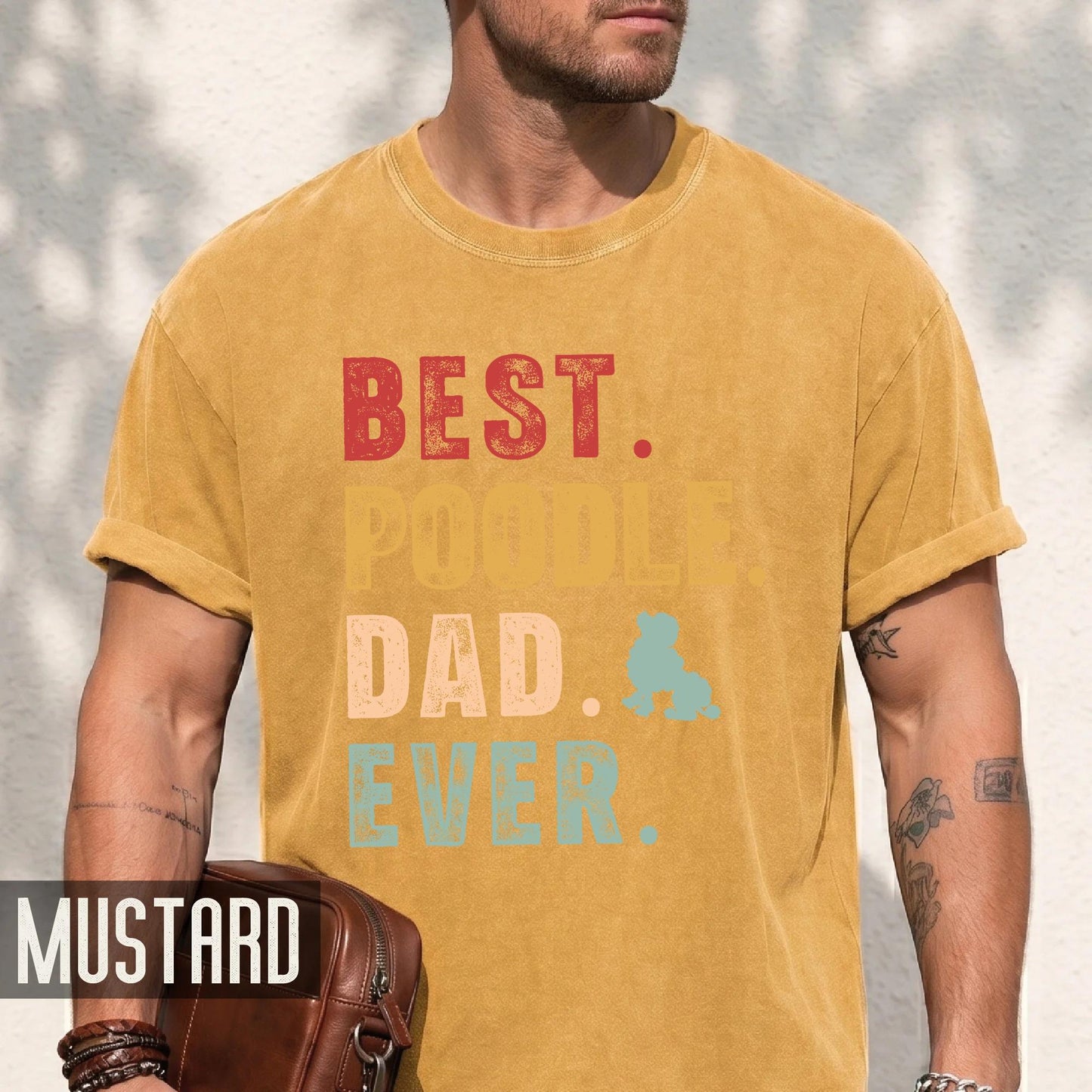 Poodle Dad T-Shirt - Comfort Colors Dog Owner Tee