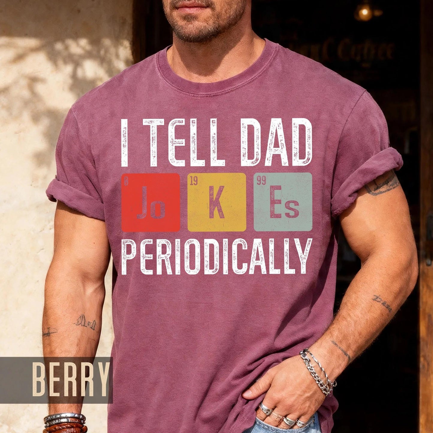 I Tell Dad Jokes Periodically T-Shirt, Funny Father's Day Gift