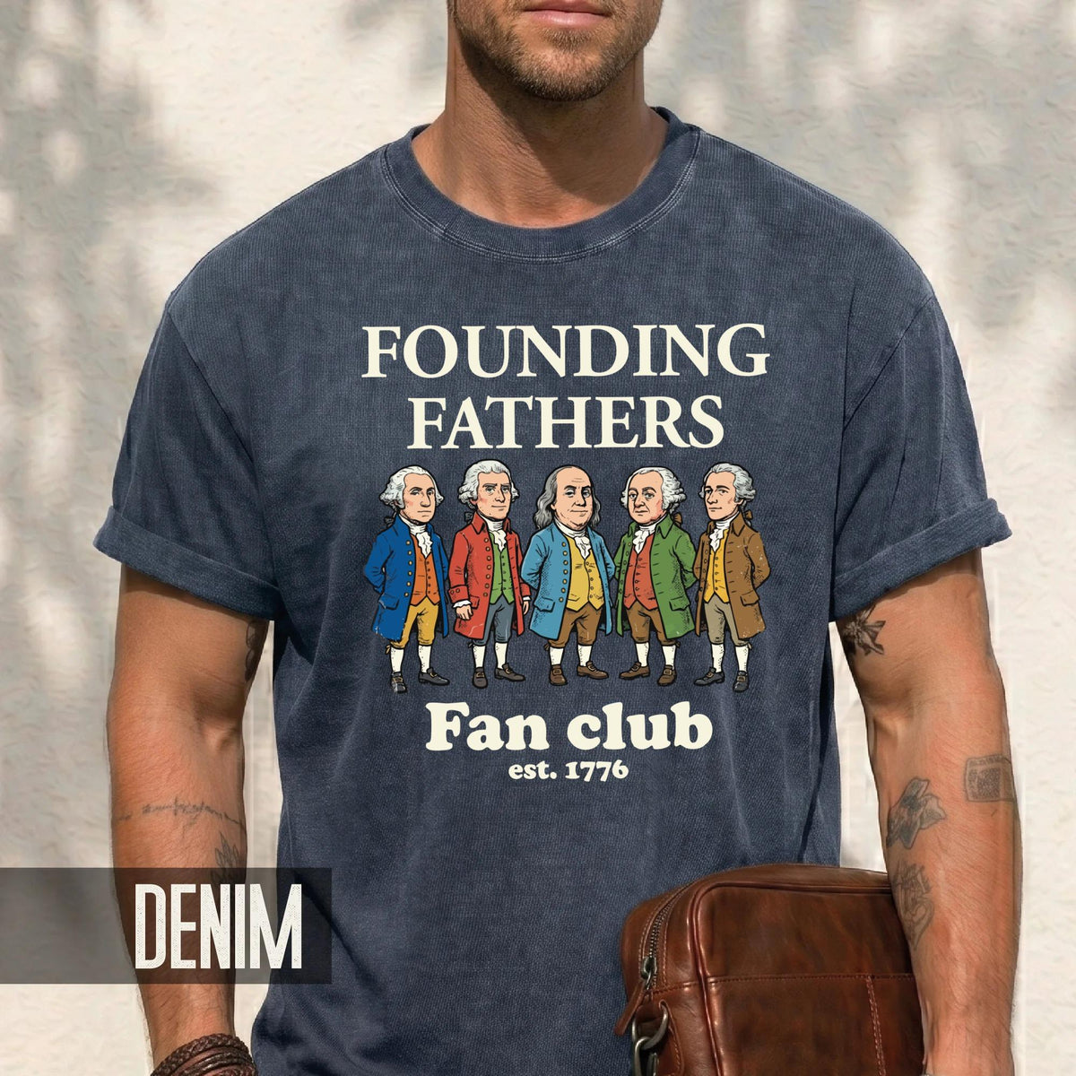 Funny Founding Fathers Fan Club Shirt, Retro American Revolution Leaders Tee