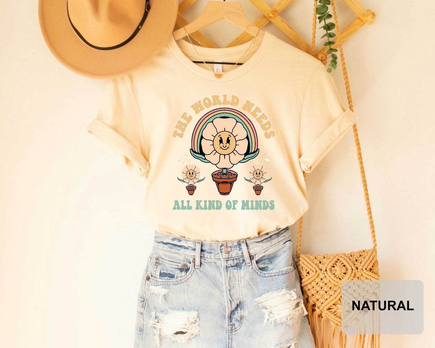The World Needs All Kinds of Minds Shirt Autism Awareness Shirt Neurodiversity Shirt Sped Teacher Shirt