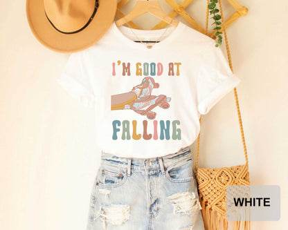 I'm Good at Falling Roller Derby Retro Shirt Roller Skating Shirt Funny Skating Lover Shirt