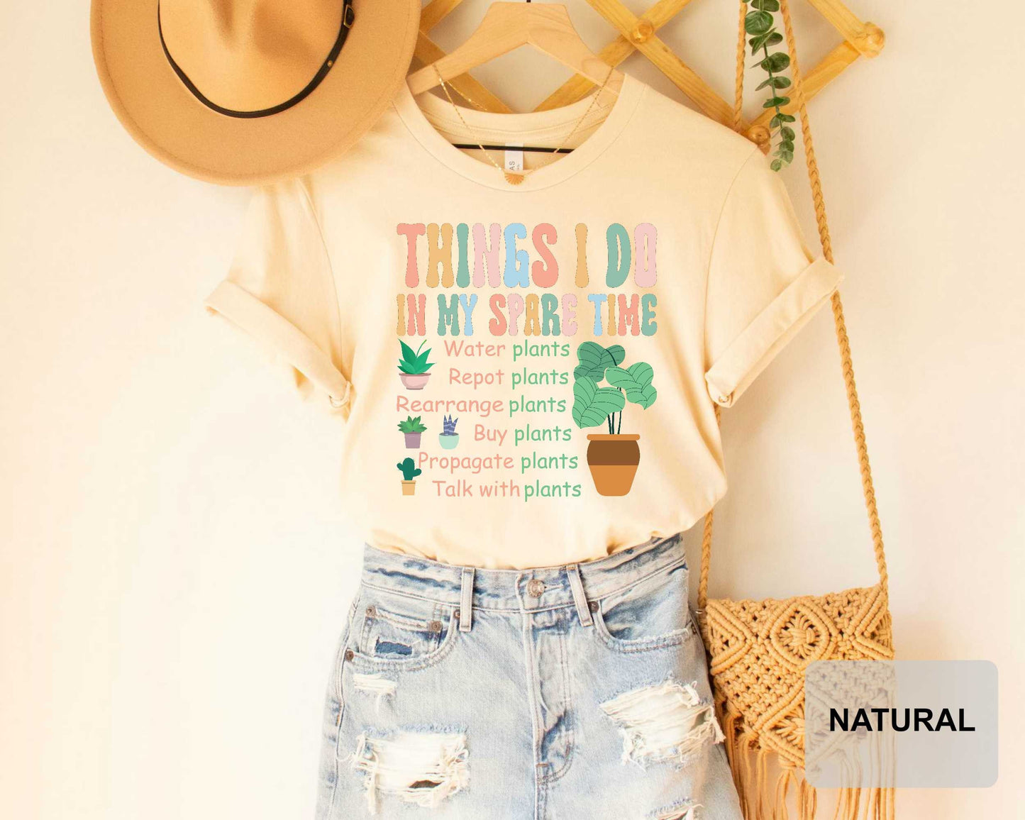 Things I Do In My Spare Time T-Shirt Gardener Shirt Plant Lover Shirt Gift For Flower Girl Plant Mom Shirt