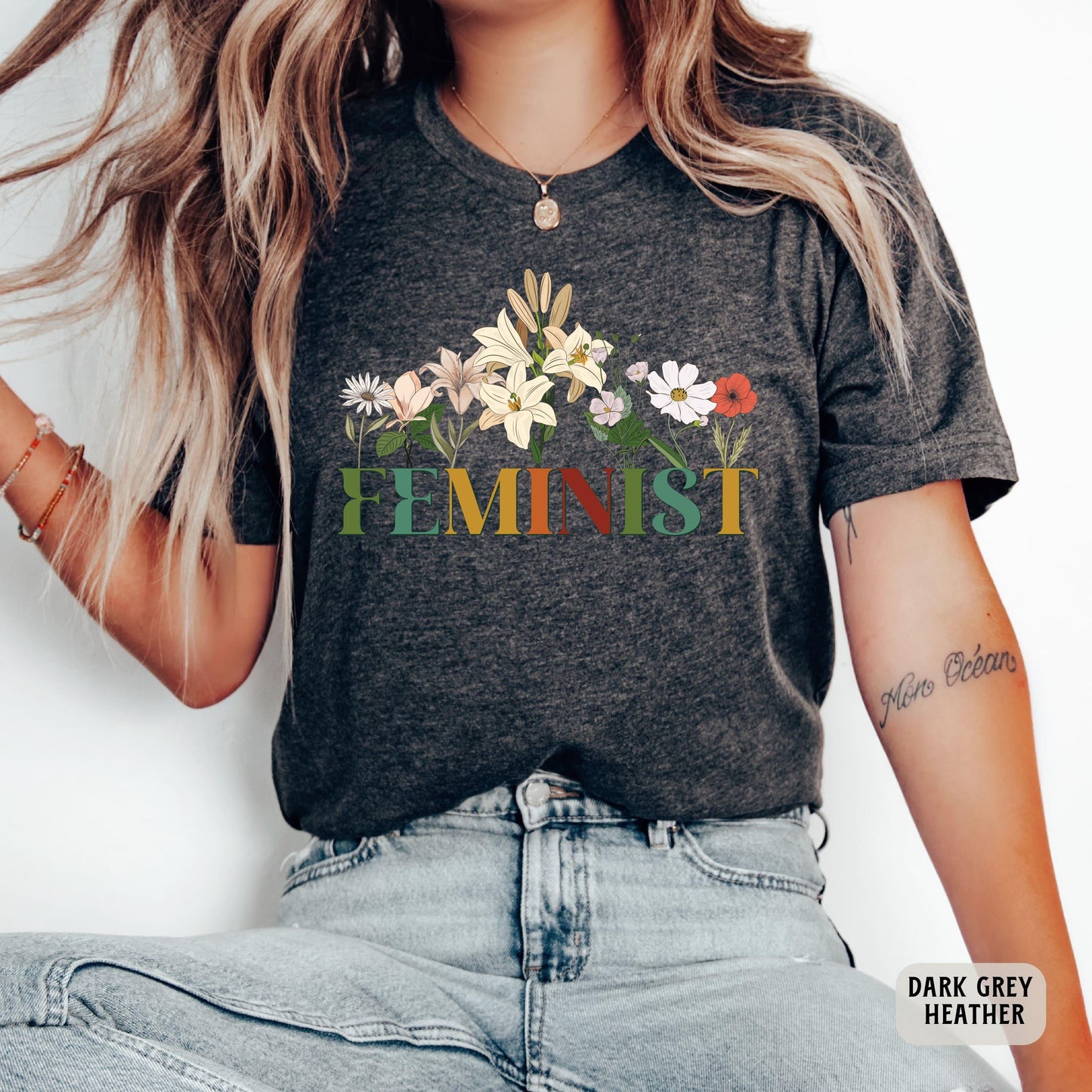 Floral Feminist Shirt Women Rights Shirt Feminist Gift Pro Choice Shirt Women Empowerment Shirt