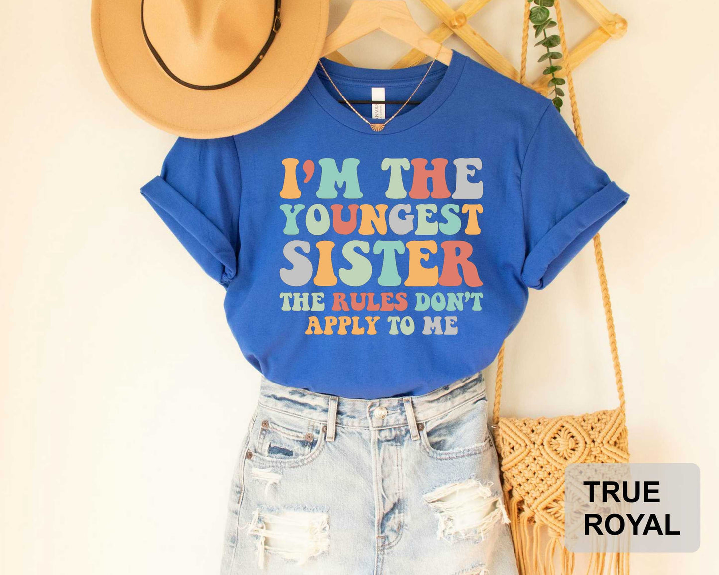 I'm The Youngest Sister Rules Don't Apply To Me Shirt Siblings Shirt Matching Family Shirt Youngest Sis Shirt